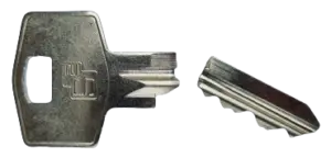 Gebroken sleutel in slot
